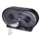 San Jamar Twin 9" JBT Toilet Tissue Dispenser, Oceans, 19 x 5 1/4 x 12, Black Pearl R4090TBK - alternate 2